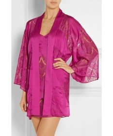 AGENT PROVOCATEUR SOIREE EMIE PINK SHORT KIMONO S/M BNWT UK8-12 RRP &pound;1695