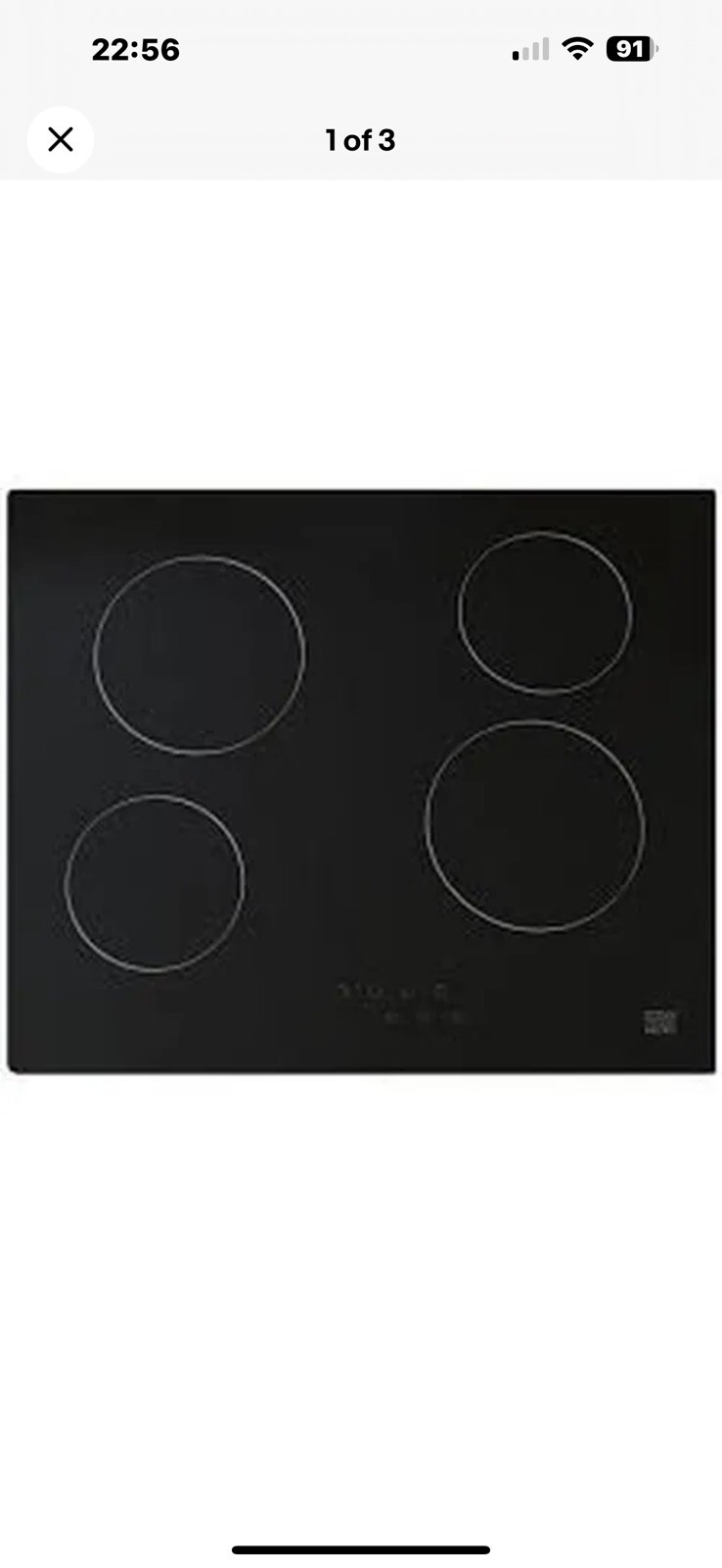 Cooke & Lewis CLCER60A Ceramic Hob/Beko ceramic hob/Cooke & Lewis