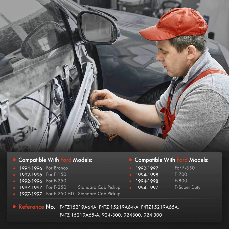 Cable de liberación de pestillo de puerta izquierda o derecha para Ford F-150 F-250 F-350 F-700 20,13" Foto 2 de 4