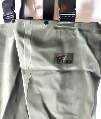 NEW Bootfoot Chest Waders 2-Ply Waterproof US 9 Men Olive Green Fishing Hunting - Picture 3 of 7