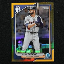 2024 Bowman Chrome - Riley Greene - /50 - Gold Refractor - #36