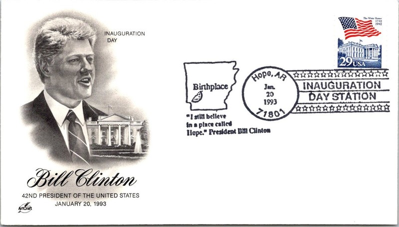 Bill Clinton 1993 Inauguration ELECTION Commemorative Cover