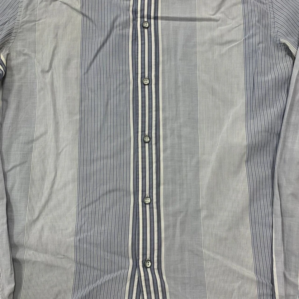 Armani Exchange Shirt striped patterned long sleeve shirt Men's L - Image 3 of 4