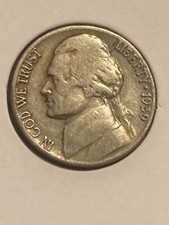 1939 D Jefferson Nickel Semi Key Date B