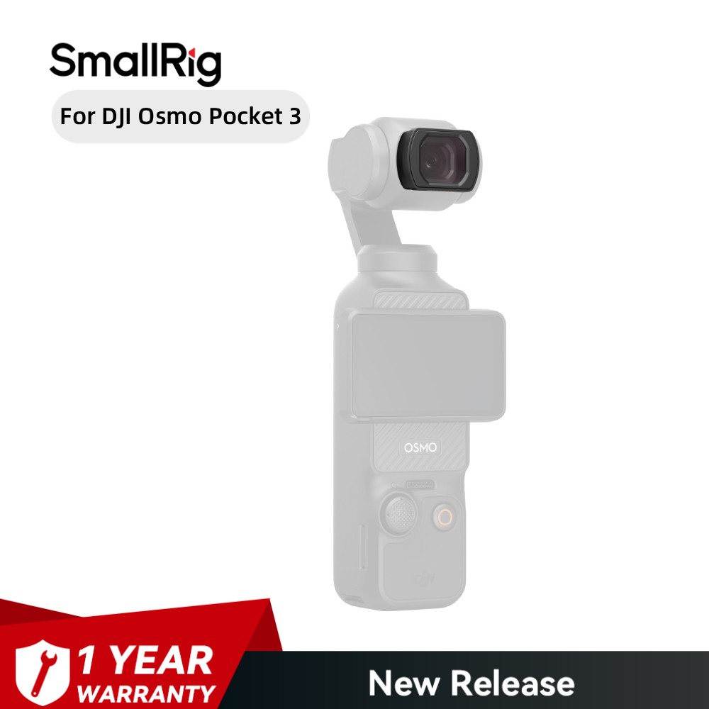 SmallRig 0,72x Weitwinkelobjektiv für DJI Osmo Pocket 3 für schnelle Installatio
