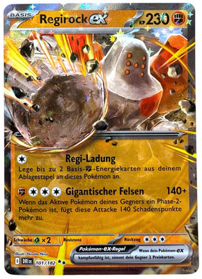 Regirock ex 101/182 Double Rare DRI Ewige Rivalen deutsch Pokémon near mint