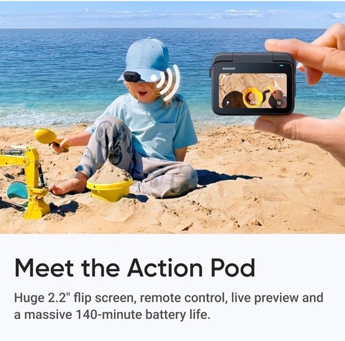 Insta360 GO 3S Action Camera (128GB Midnight Black) Sealed - Picture 5 of 12