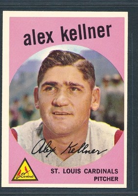 1959 Topps #101 ALEX KELLNER St. Louis Cardinals ~ EX-MT+ to NM