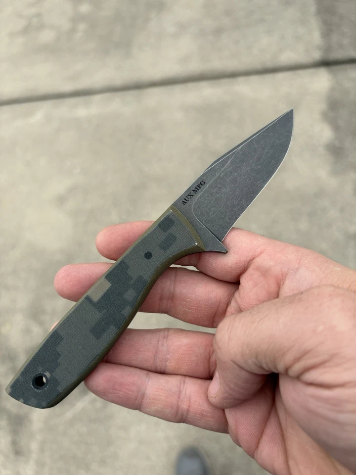 Cuchillos Aux Mfg RuntXL Camuflaje G10 AEB-L Acero Funda Kydex Foto 3 de 4