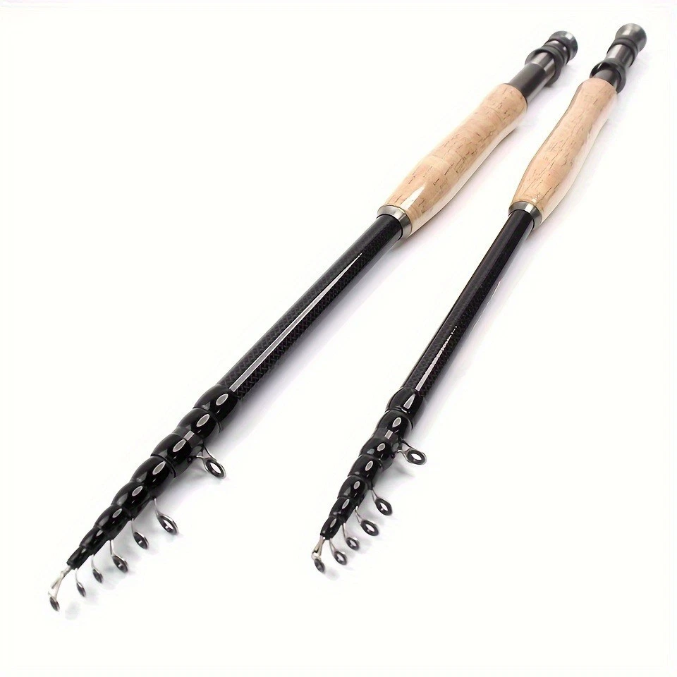 Carbon Fiber Fishing Pole Spinning Rod Portable Contraction Fly Fishing Rod
Opens in a new window or