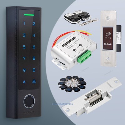 HOMSECUR Weatherproof WIFI Fingerprint RFID Access Control Set Lock APP Unlock