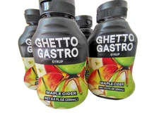 Ghetto Gastro Maple Cider Syrup, 8.5oz, BB 8/26, ORGANIC/KOSHER, Lot of 4