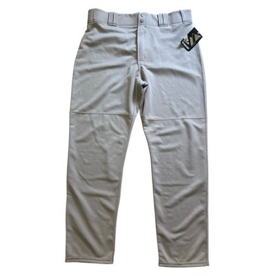 NWT Majestic Men s Cool Base HD Gray Baseball Pants Solid Adult XL