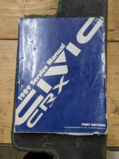 1989 Honda Crx Oem Service Manual Original