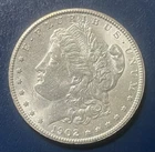 1902-O Morgan Silver Dollar Uncirculated 90% Silver US Coin Free S&H W/Track