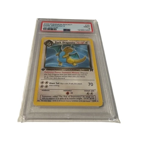 2000 PSA 9 Pokemon Dark Dragonite 1st Edition Rocket #22 Graded