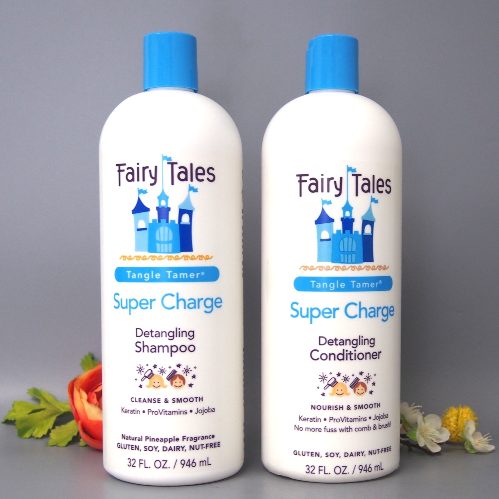 DUO Fairy Tales Super Charge Detangling Shampoo - Conditioner 32oz / 946ml ea.
