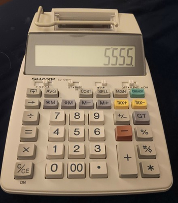 #ad #ad Sharp EL 1750V Color Printing Calculator. Clean Working Condition. $19.99