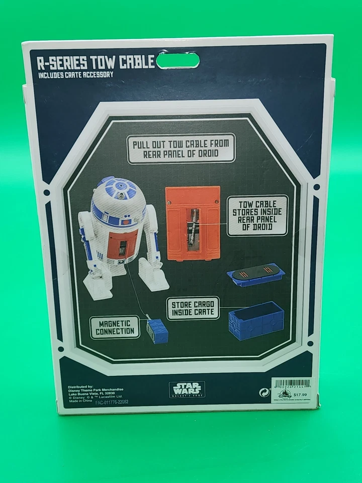 Star Wars Disney Galaxys Edge Serie R RC Droid Depot Cable de Remolque Incluye Caja Foto 2 de 2