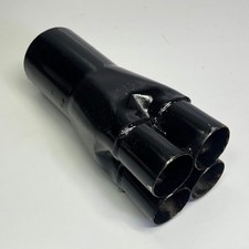 SCHOENFELD Steel Slip-On Collector 1-7/8 3-1/2" Outlet 9" Long Black SCHSO83541