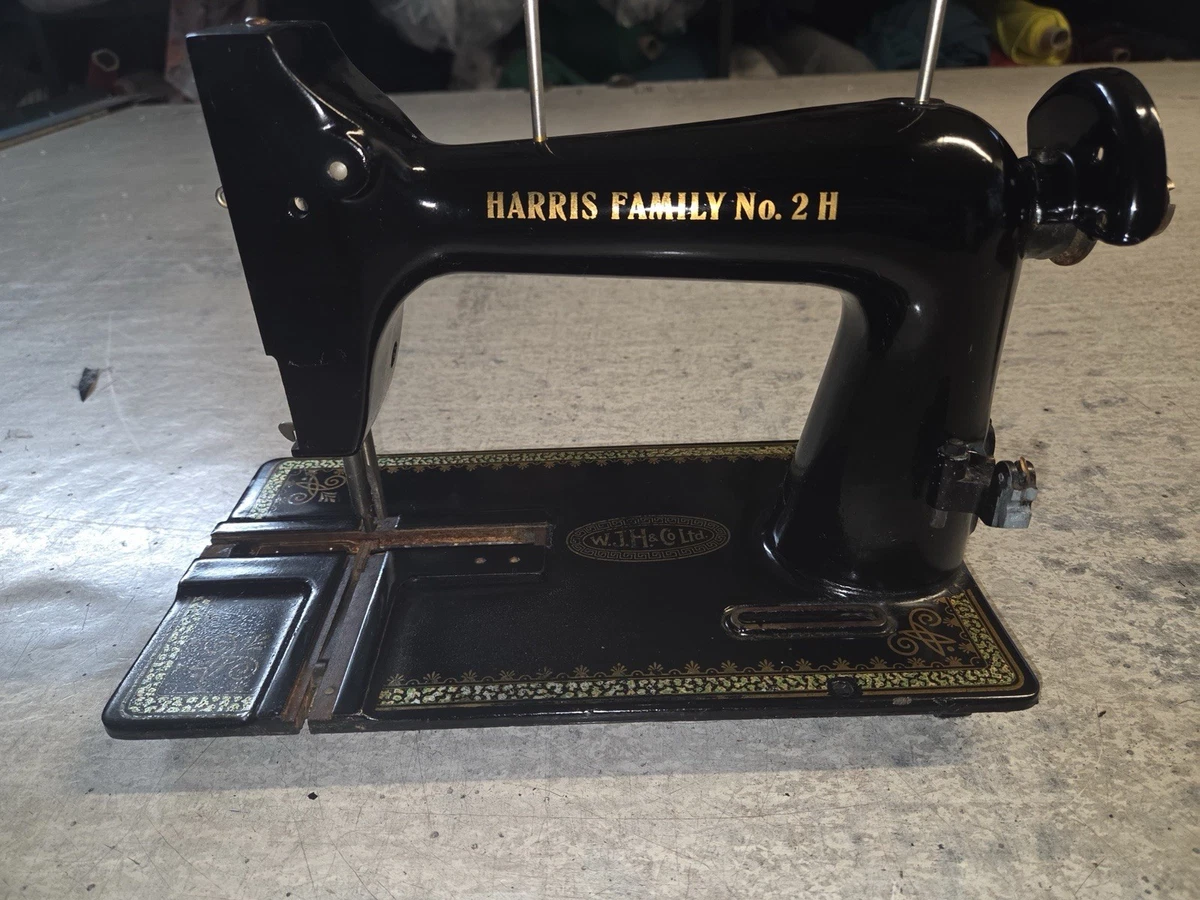 Harris Family No 2H Sewing Machine for Parts Or Use As Ornaments
