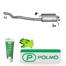 POLMO Auspuff Endschalldämpfer mit E-Prüfzeichen /3837