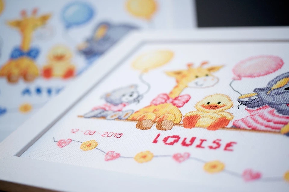 Kit punto de cruz Baby Shower II de Vervaco Foto 3 de 4