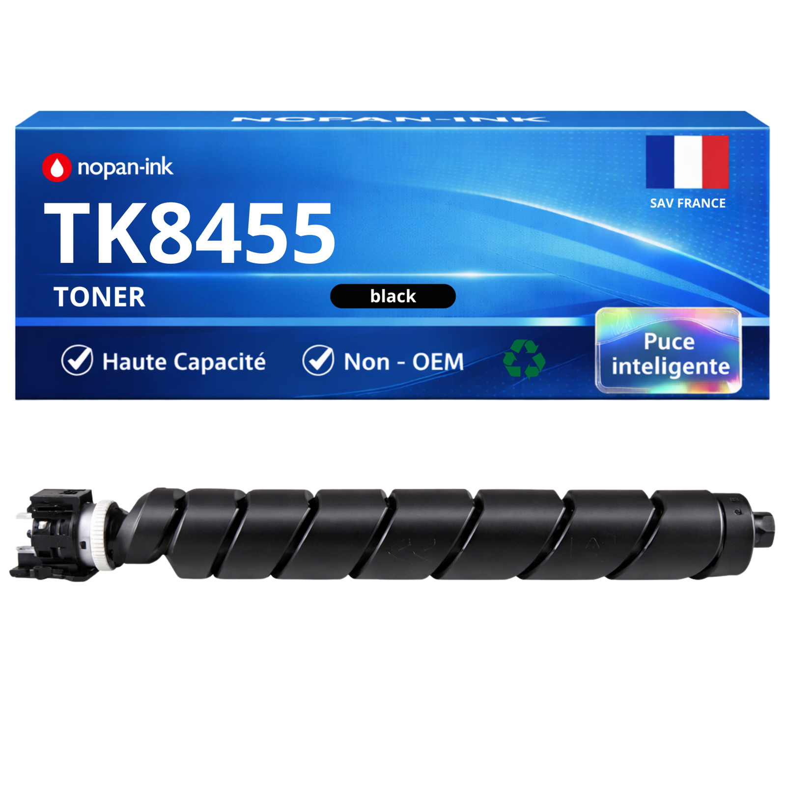Toner noir TK-8455K compatible Kyocera pour imprimante laser 25000 pages
