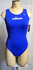 TYR Women's Standard Durafast Elite Maxfit Swimsuit Royal Blue Size 32 Swim RVA 
