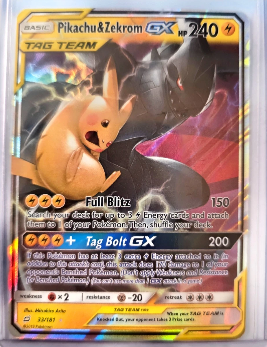Pikachu & Zekrom GX 33/181 Sm-Team Up for sale | eBay