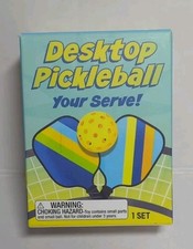 Desktop Pickleball : Your Serve Mini Pickleball Set Office Novelty