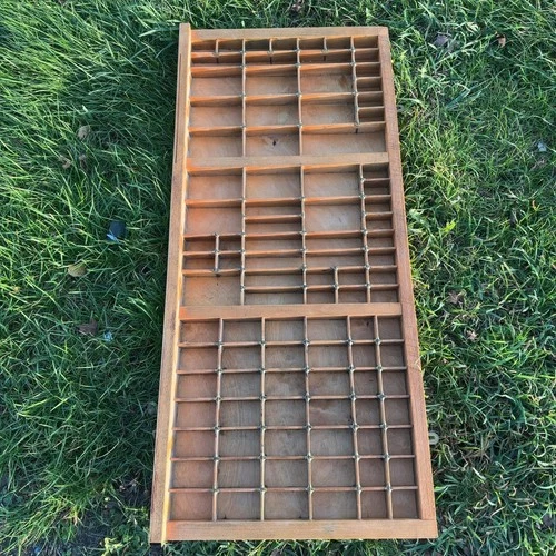 Caslon & Co Vintage Wooden Type Tray Letterpress Printer Drawer Display