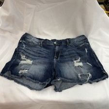 Rock and Republic Women s Medium Wash Hula Denim Jean Shorts 16