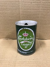 Vintage Empty Carlsberg Lager- 9 2/3 Ounce- Pull Top Beer Can