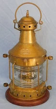B. Pedersen Lanternefabrikk Oslo Brass Boat Lantern Nautical Maritime Ship Lamp