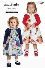 Vestina completo scamiciata + coprispalle neonata made in Italy CIAO.....BIMBA 