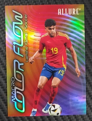 2025 UD Allure Lamine Yamal Macro Color Flow Refractor SP Soccer SPAIN ...