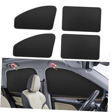 Window Sun Shade Car Curtains - Side Thiken Sun Shades Magnetic T-4pcs Black