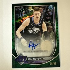 2025-26 Bowman Chrome Basketball Kyle Filipowski #BCA-KF Green 28/99 Autograph