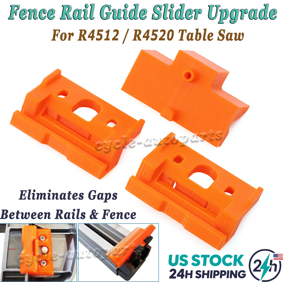 For Ridgid R4512 / R4520 Fence Rail Guide / Slider Upgrade /