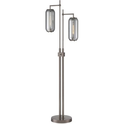 Lite Source LS-83542G/SMOKE Hagen Floor Lamp Gun Metal