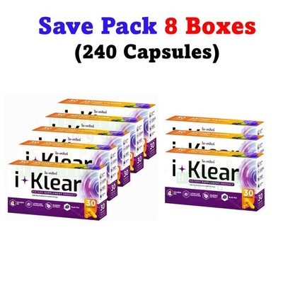 8X I-Klear Dietary Supplement Nourish Eyes Brain Rich Natural Extracts 240 Caps