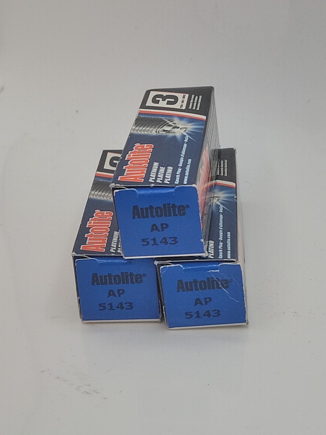 3 NOS Autolite AP5143 Platinum Spark Plugs