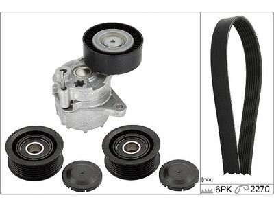 INA 529 0449 10 V-Ribbed Belt Set for Mercedes-Benz