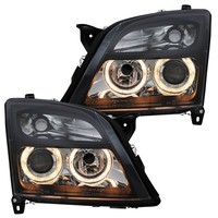 Scheinwerfer Set Angel Eyes FüR Opel Vectra C / Signum Bj. 02-05 Schwarz