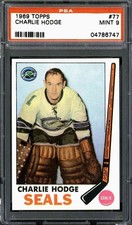 1969 Topps #77 Charlie Hodge - PSA 9