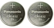 2pcs Bulk PANASONIC CR1632 3v LITHIUM BATTERY CR 1632 CMOS KEY FOBS  EXPIRE 2032