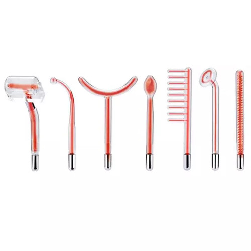 Replace Violet Red High Performance Electrodes Glass Tube for Facial Body Wand - Afbeelding 10 van 27