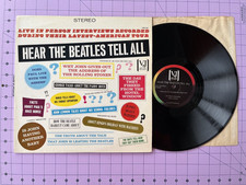 Beatles Hear The Beatles Tell All Stereo Vee-Jay Records VJLP 202 Pro FS in USA