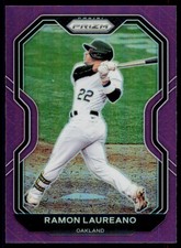 2021 Panini Prizm Ramon Laureano 88 Purple Prizm Oakland Athletics